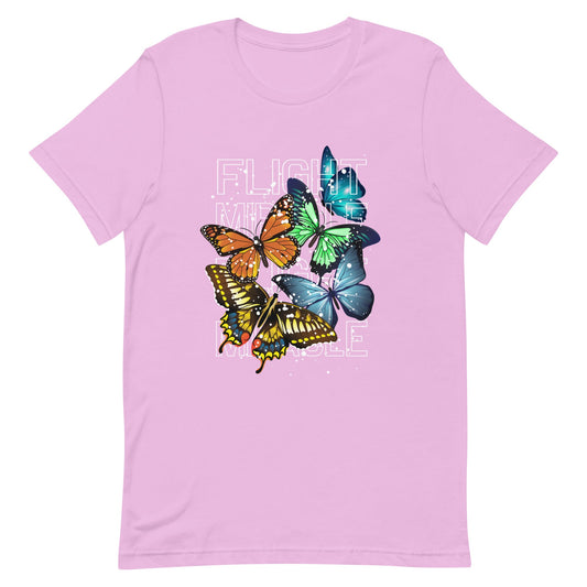 Unisex t-shirt - Miracle in Flight - Lilac / S