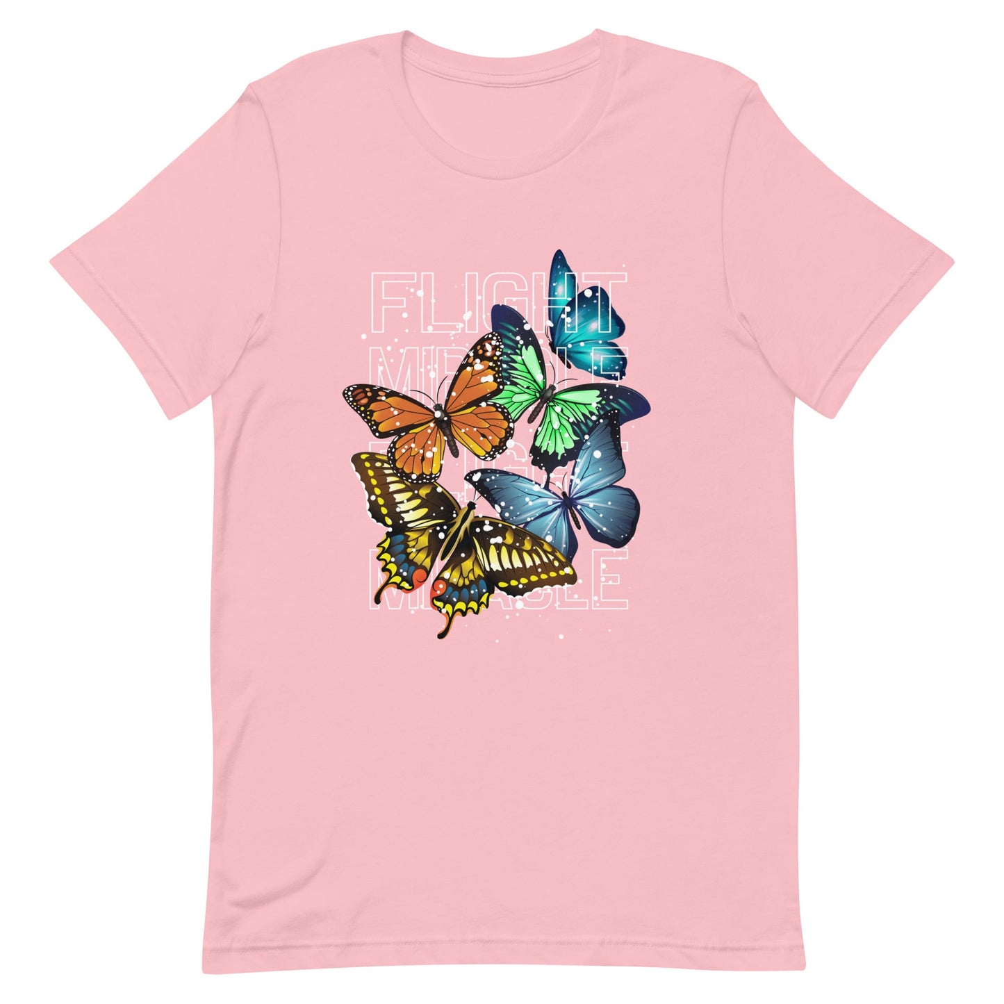 Unisex t-shirt - Miracle in Flight - Pink / S
