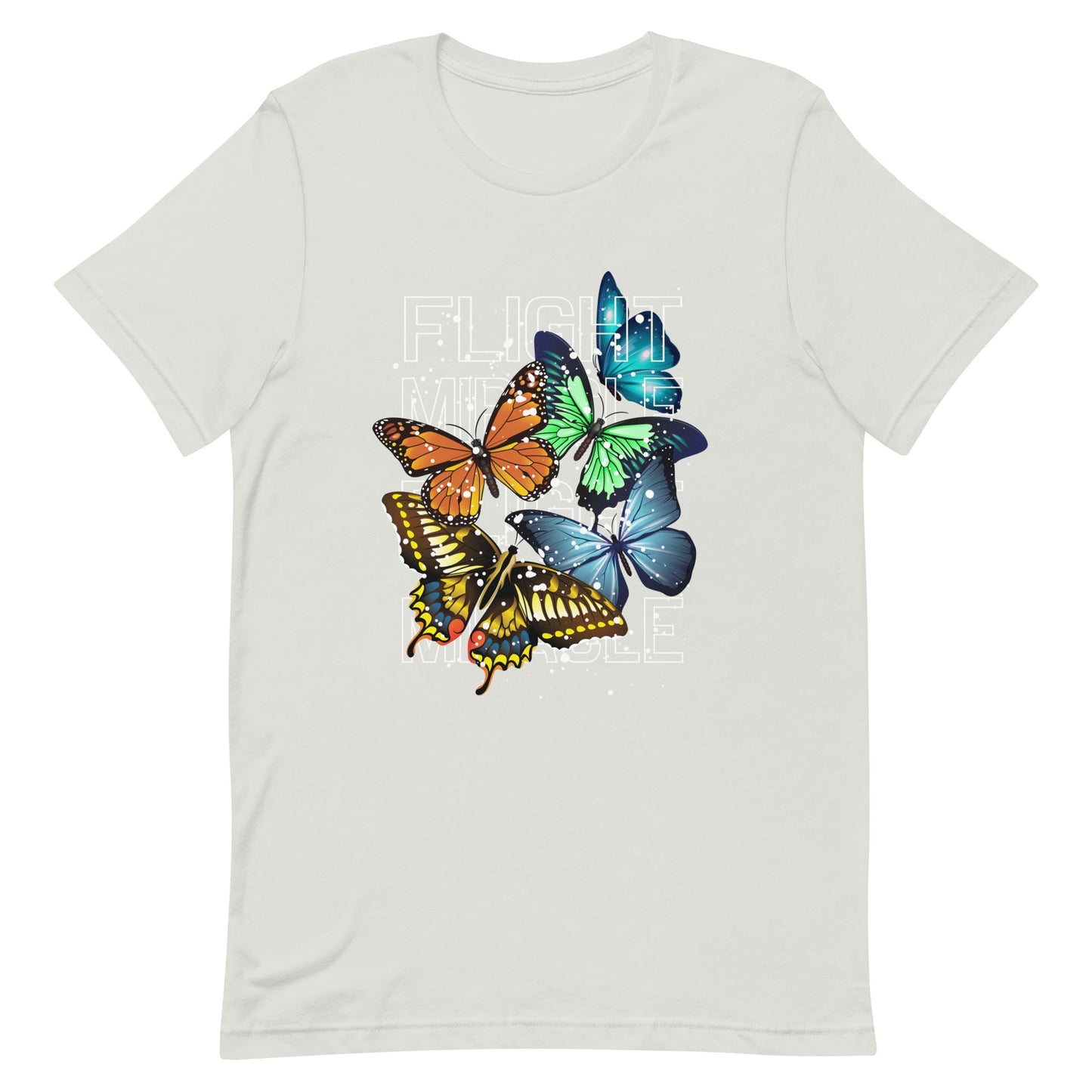Unisex t-shirt - Miracle in Flight - Silver / S