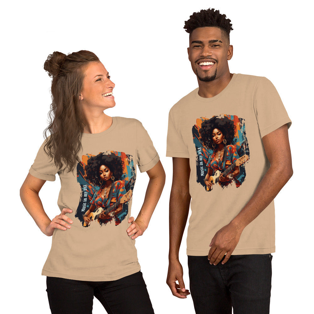Unisex t-shirt -Music in my DNA - T-Shirt