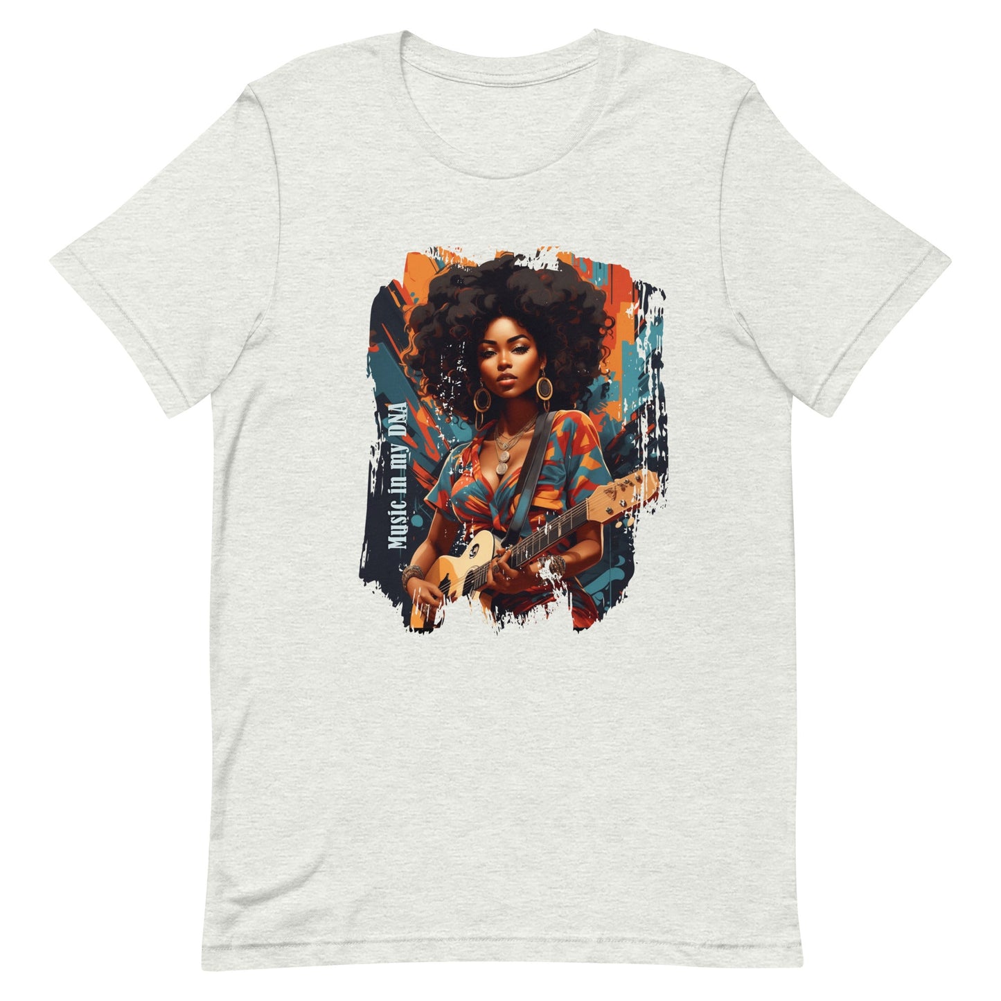 Unisex t-shirt -Music in my DNA - Ash / S - T-Shirt