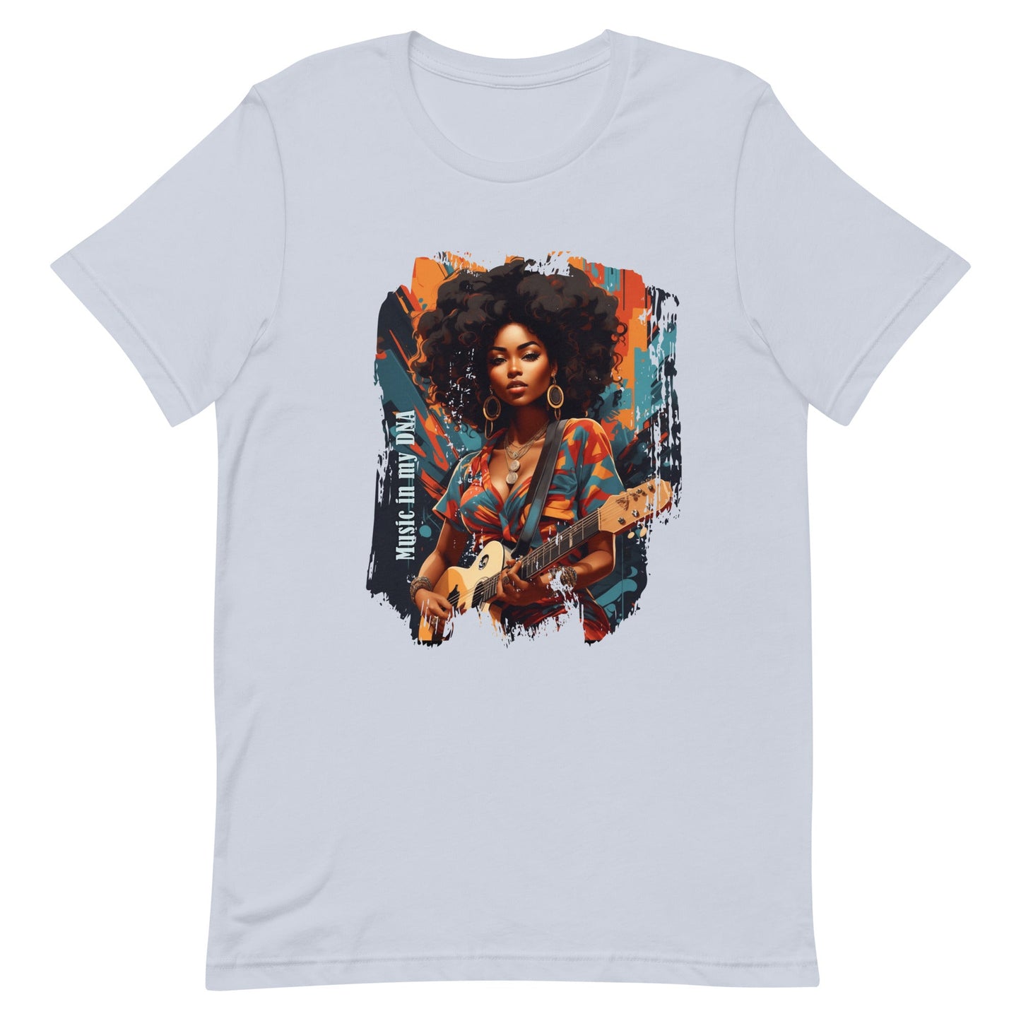 Unisex t-shirt -Music in my DNA - Light Blue / XS - T-Shirt