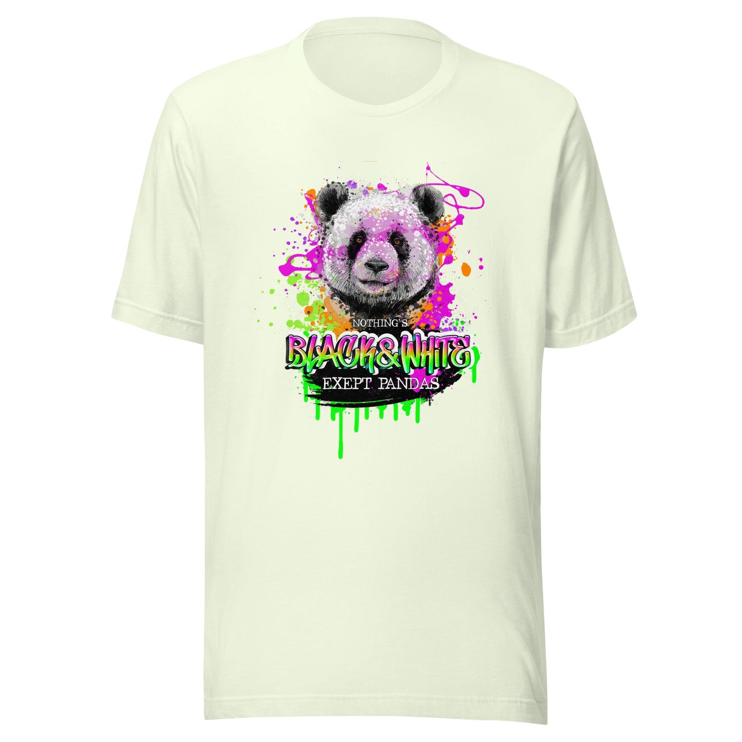 Unisex t-shirt - Nothing is Black and White - Citron / XS - T-Shirt