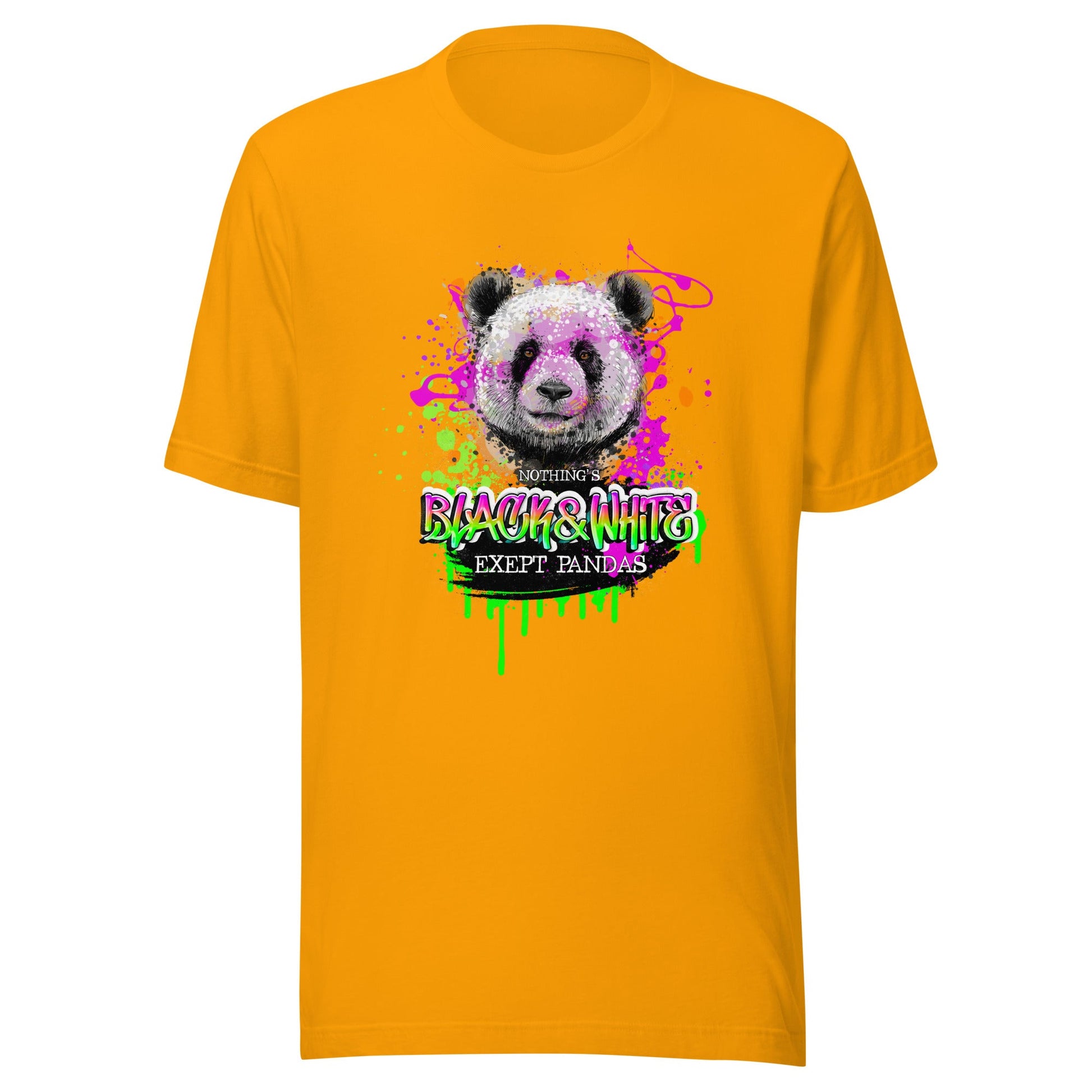 Unisex t-shirt - Nothing is Black and White - Gold / S - T-Shirt