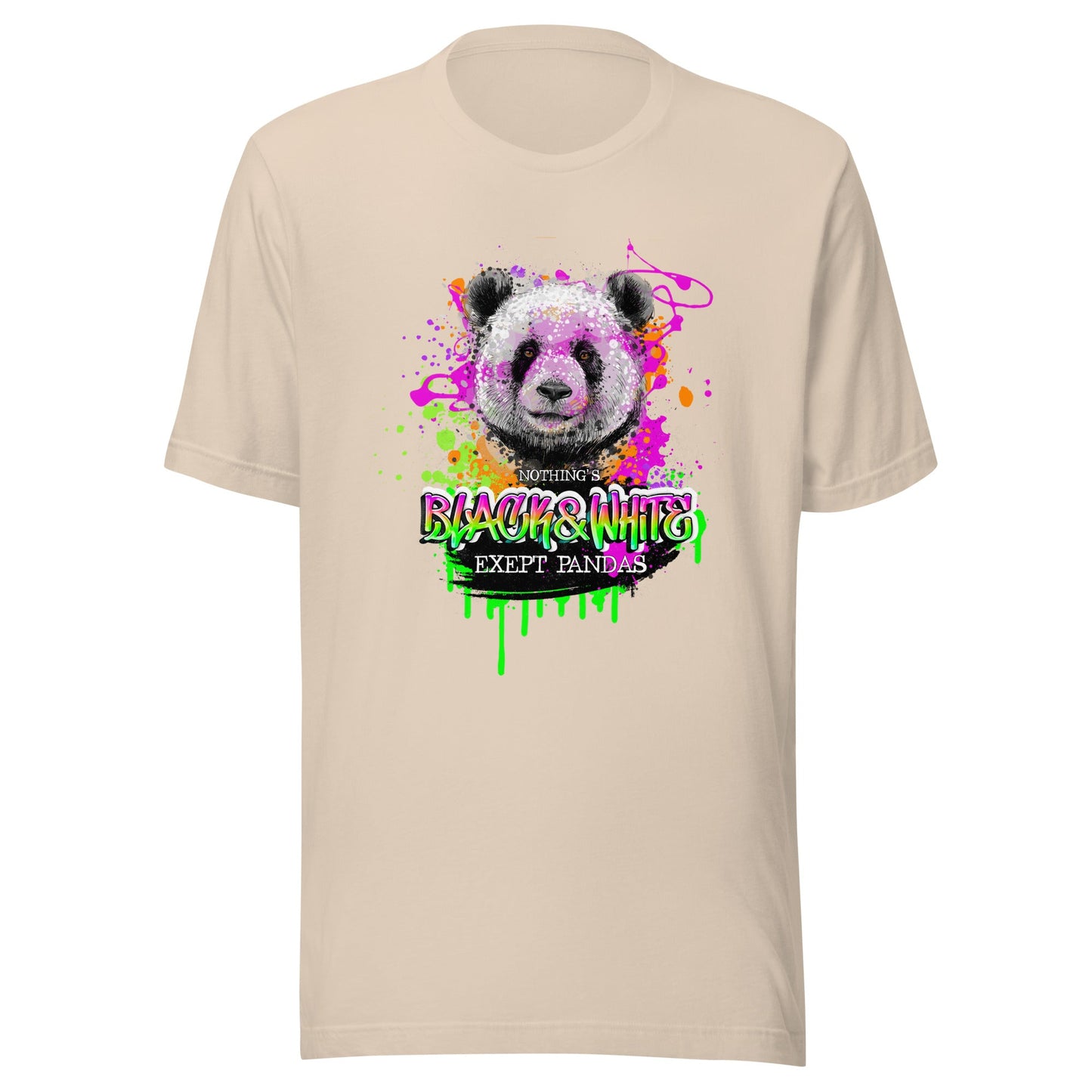 Unisex t-shirt - Nothing is Black and White - Soft Cream / XS - T-Shirt