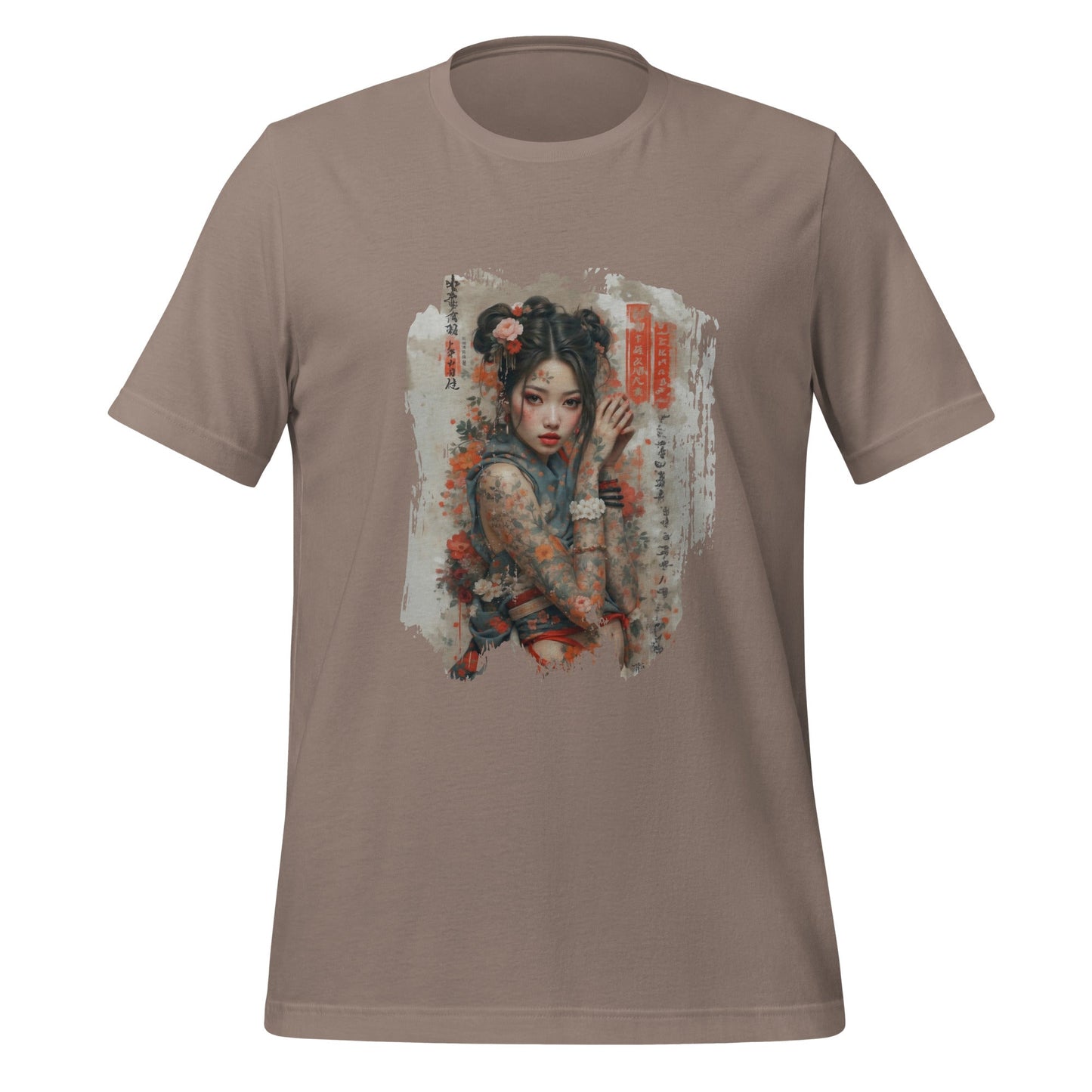 Unisex t-shirt - Samurai Bloom - Pebble / XS - T-Shirt