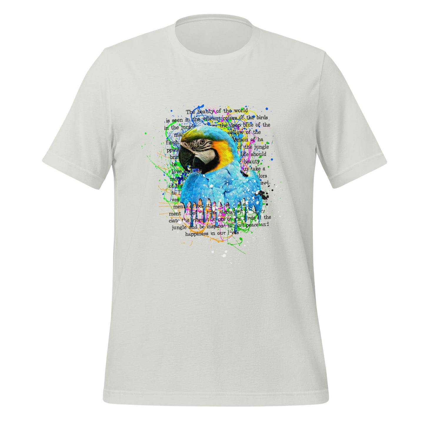 Unisex T-shirt - Vibrant Symphony: Nature’s Palette - Silver / S - T-Shirt