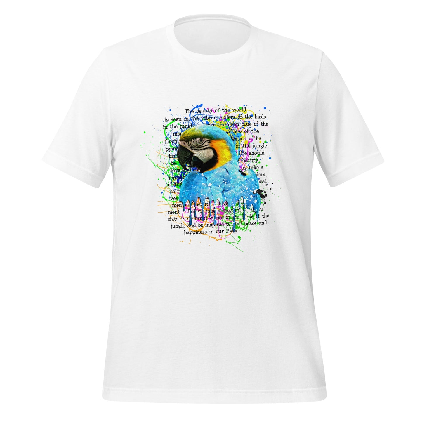 Unisex T-shirt - Vibrant Symphony: Nature’s Palette - White / XS - T-Shirt