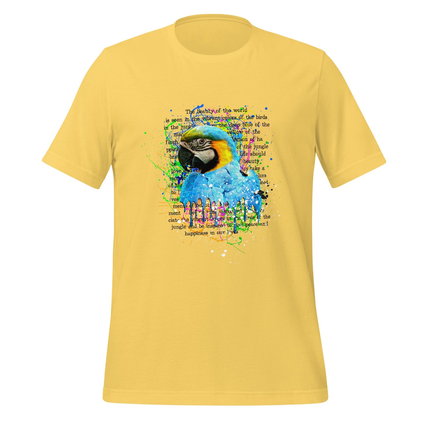 Unisex T-shirt - Vibrant Symphony: Nature’s Palette - Yellow / S - T-Shirt
