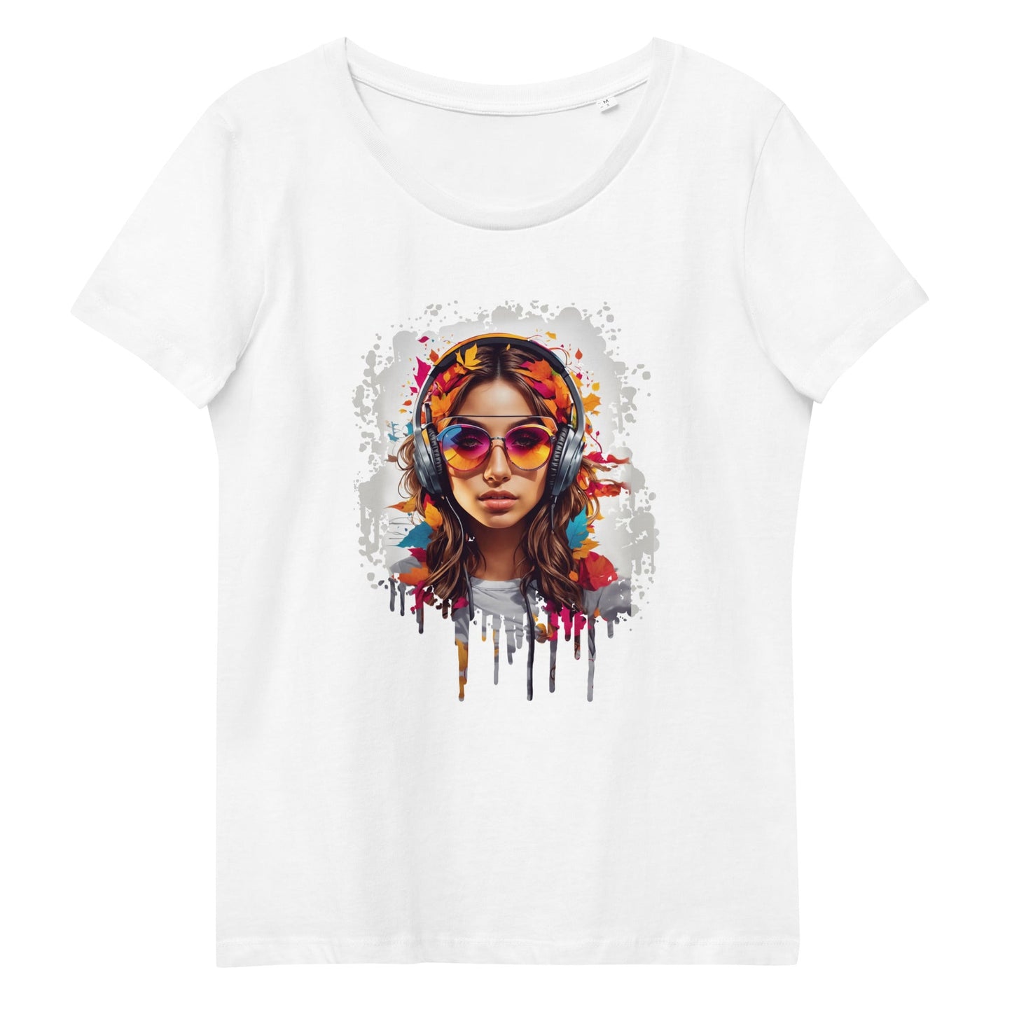 Women’s fitted eco tee - Colorful Beats - S - T-Shirt