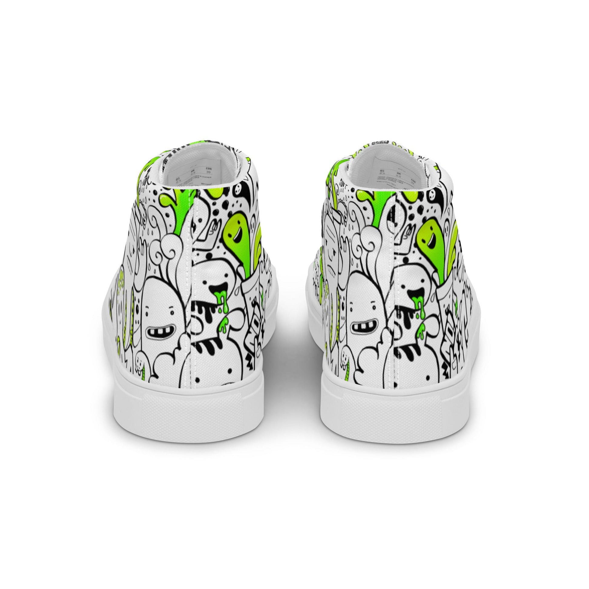 Women’s high top canvas shoes - Doodles - Shoes