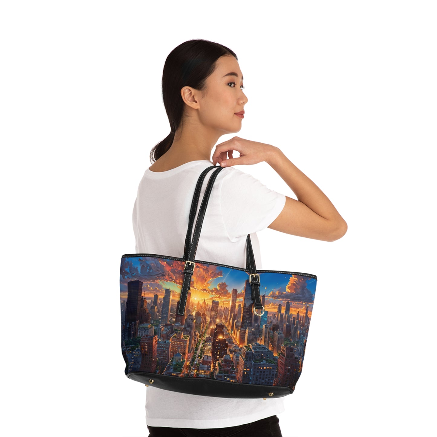 PU Leather Shoulder Bag- City