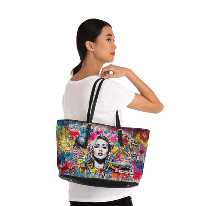 Graffiti Shoulder Bag - Miley Cyrus Portrait