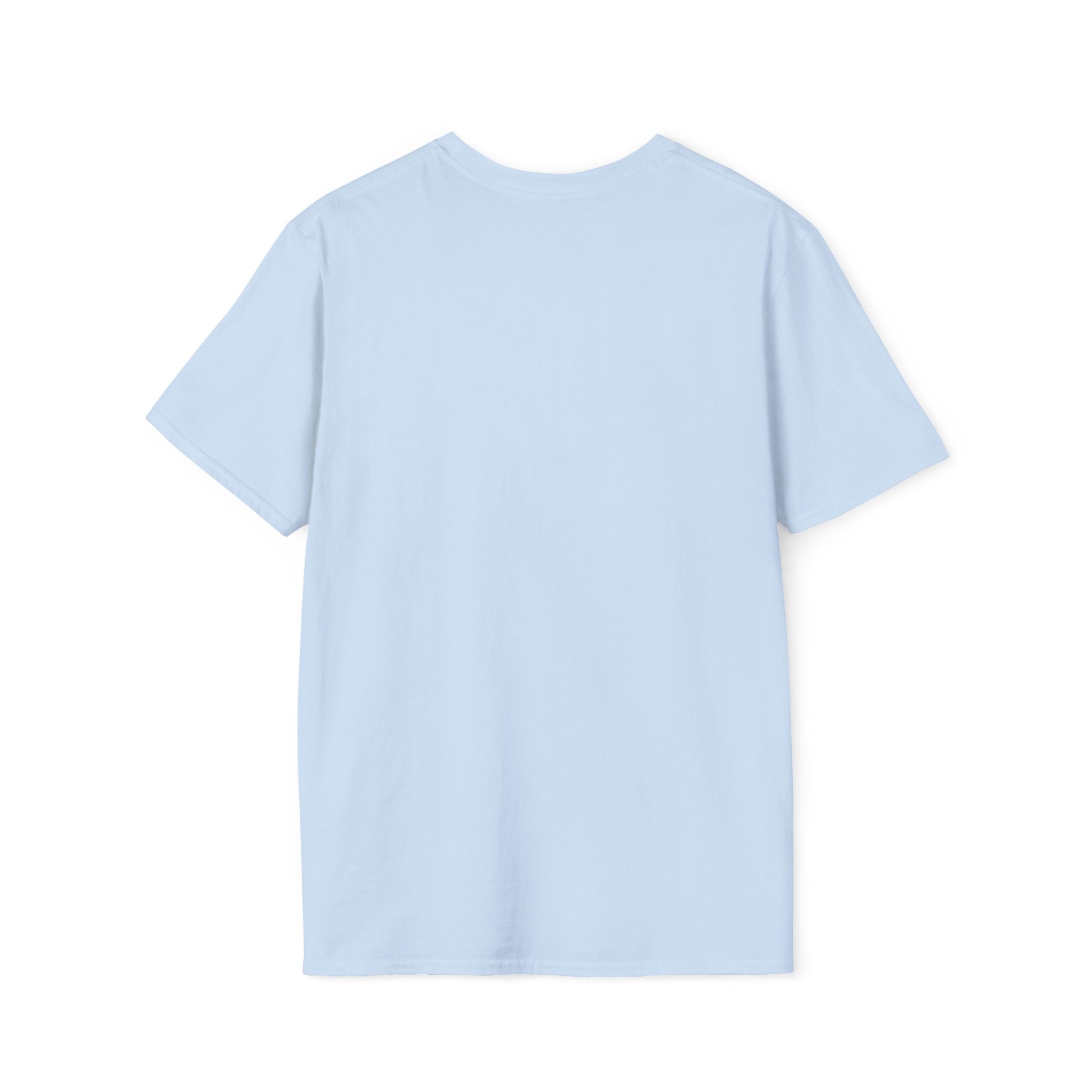 Light blue t-shirt on a white background
