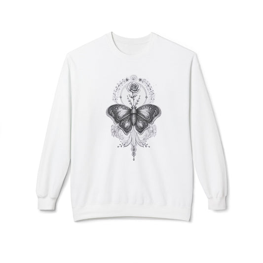 Ornamental Butterfly & Rose Art Sweatshirt