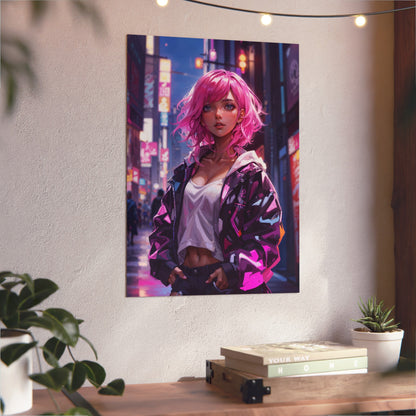 Metal Print - Magenta Muse