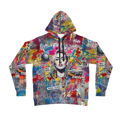 Graffiti Hoodie for Fearless Self-Expression | Miley Cyrus Inspired