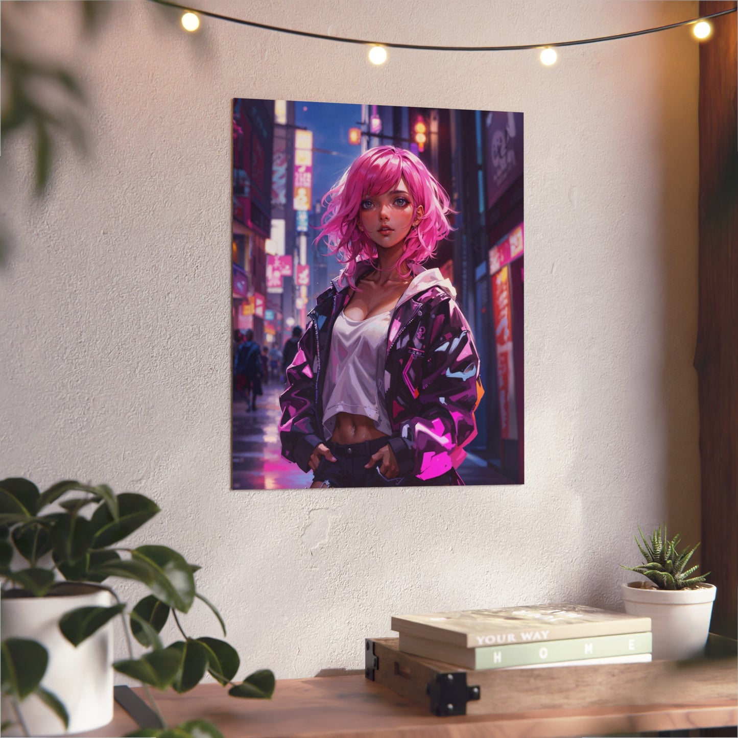 Metal Print - Magenta Muse