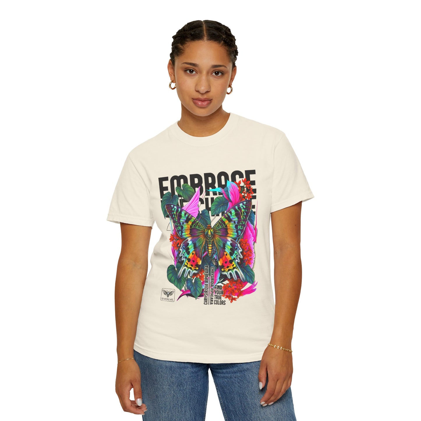 Butterfly Graphic T-Shirt - Colorful Unisex Cotton Tee - LucyKay store