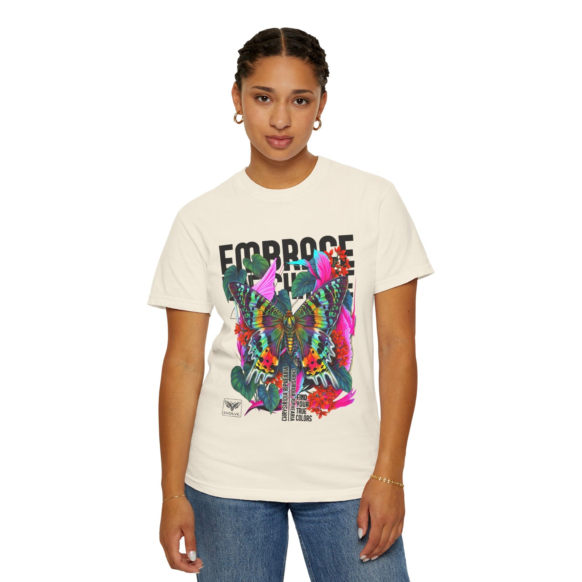 Butterfly Graphic T-Shirt - Colorful Unisex Cotton Tee - LucyKay store
