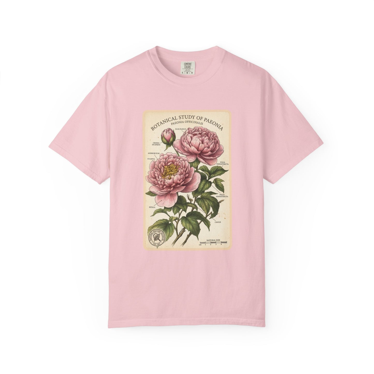 Botanical Peony T-Shirt - Vintage Floral Garment - Dyed Tee - LucyKay store