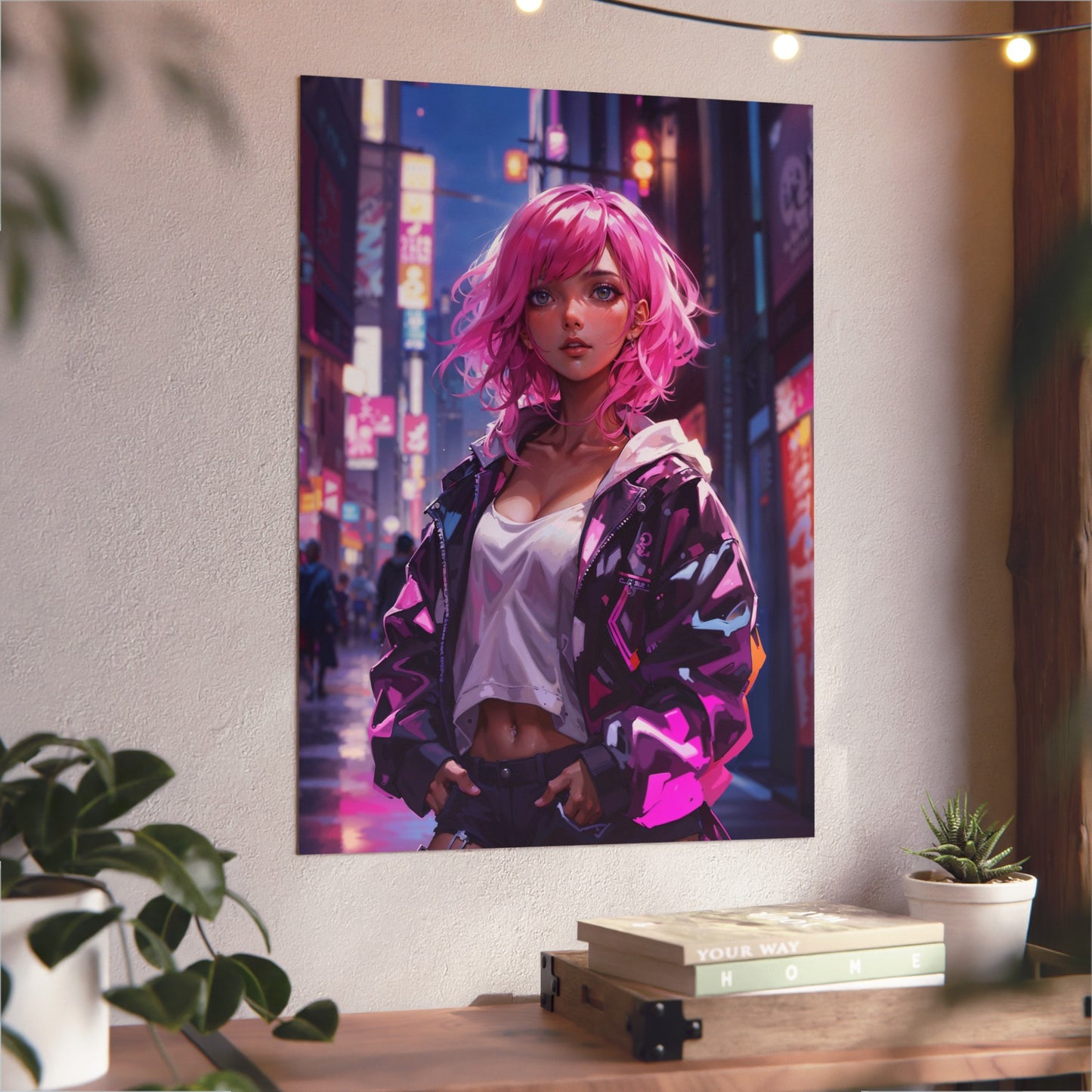 Metal Print - Magenta Muse