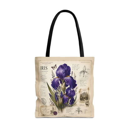 Iris Botanical Tote Bag