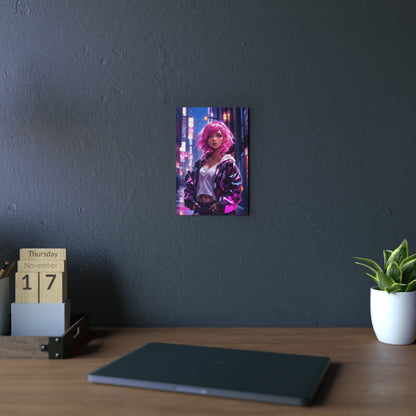 Metal Print - Magenta Muse