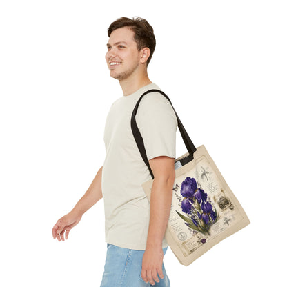 Iris Botanical Tote Bag
