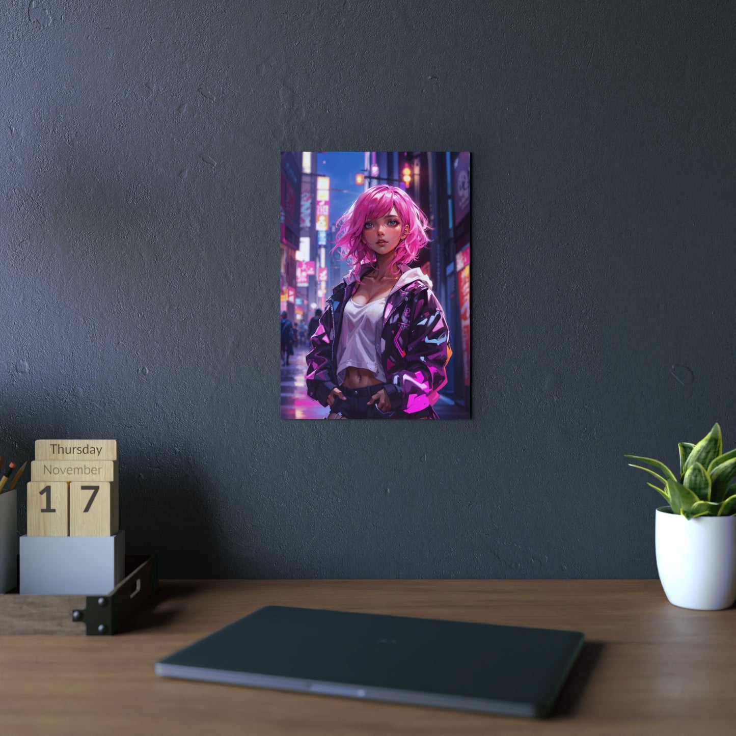 Metal Print - Magenta Muse