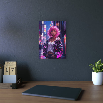 Metal Print - Magenta Muse