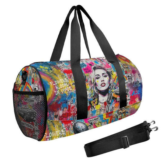 Wild Heart" Pop Art Graffiti Travel Duffel Bag