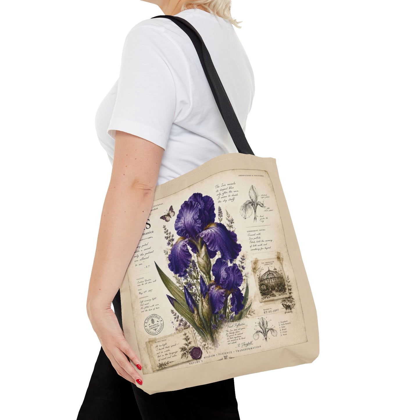 Iris Botanical Tote Bag
