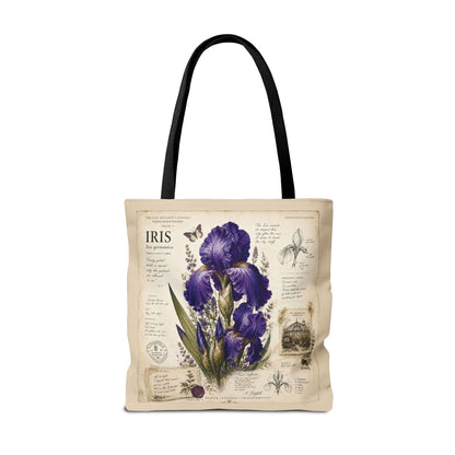 Iris Botanical Tote Bag