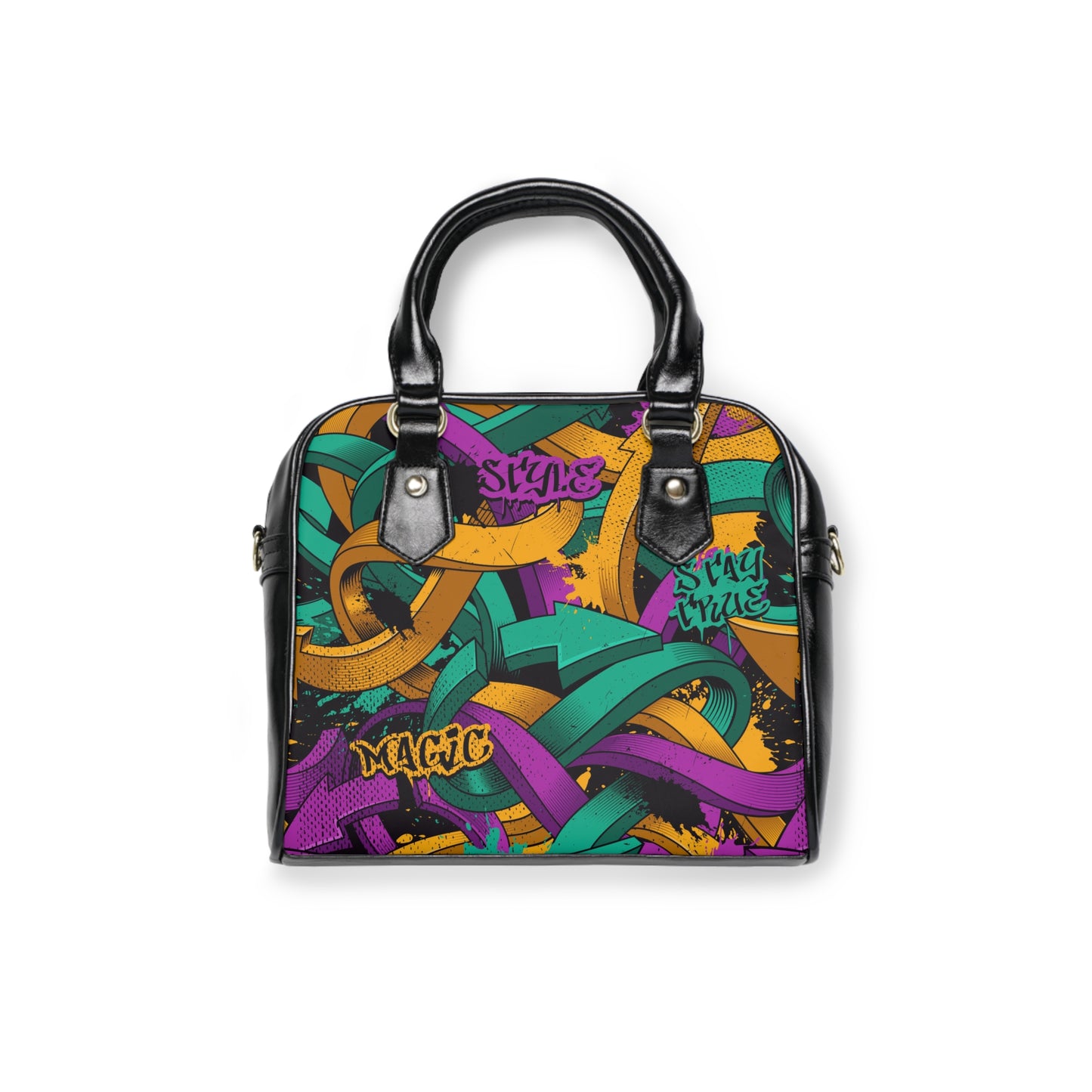 Shoulder Handbag - Urban Graffiti Chic