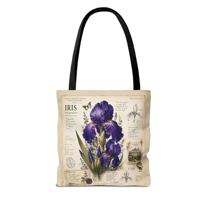 Iris Botanical Tote Bag