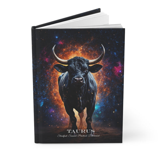 Hardcover Journal Matte - Taurus, Zodiac Sign, A5