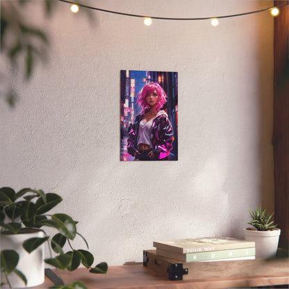 Metal Print - Magenta Muse