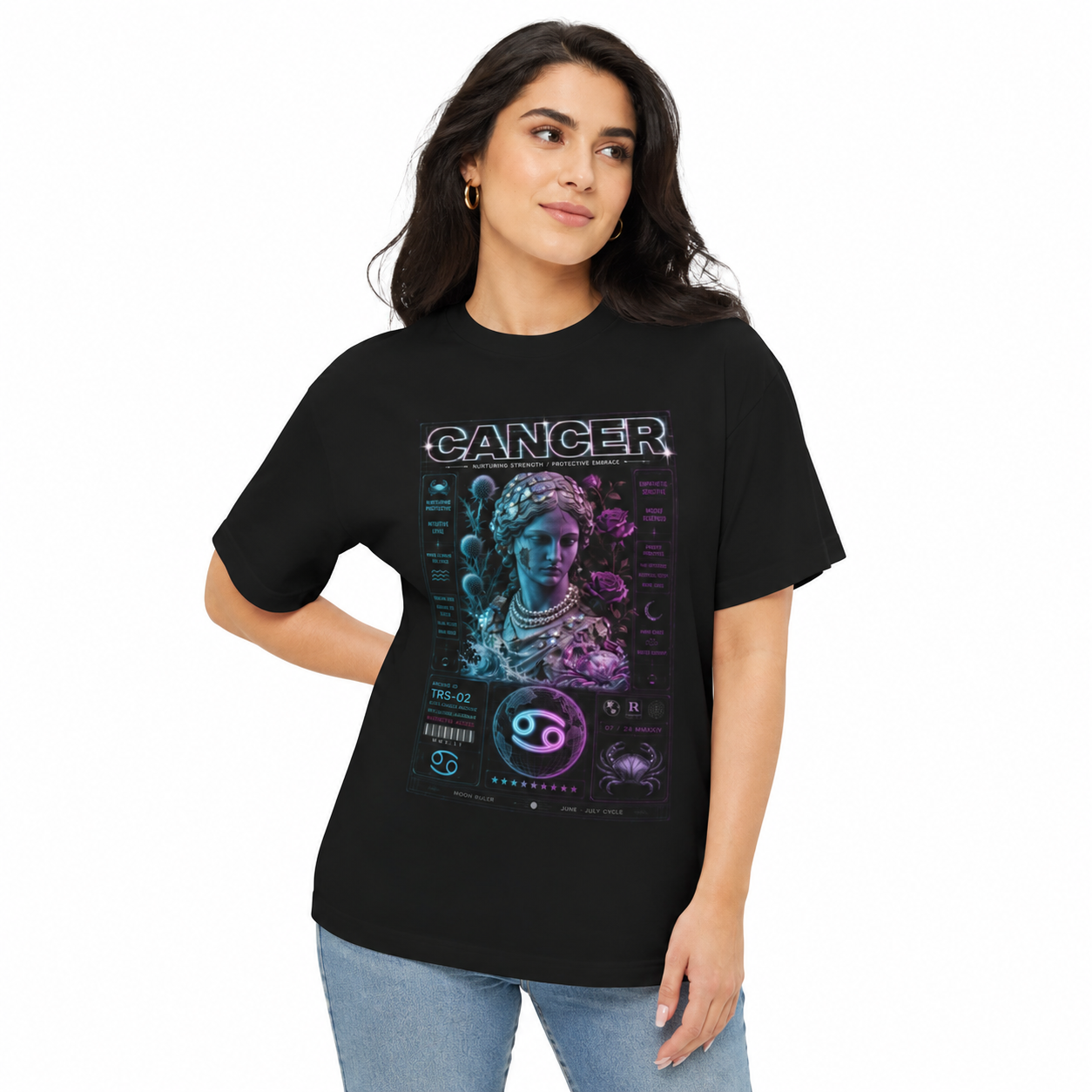 Cancer Zodiac Tee + 6-Month Horoscope & Style Guide Bundle