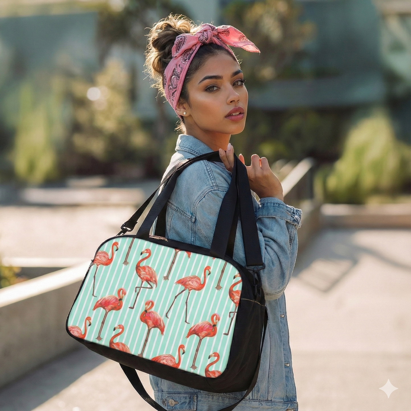 Bolso de Fitness - Estampado de Flamenco