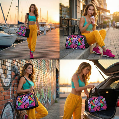 Fitness Handbag - Graffiti Groove