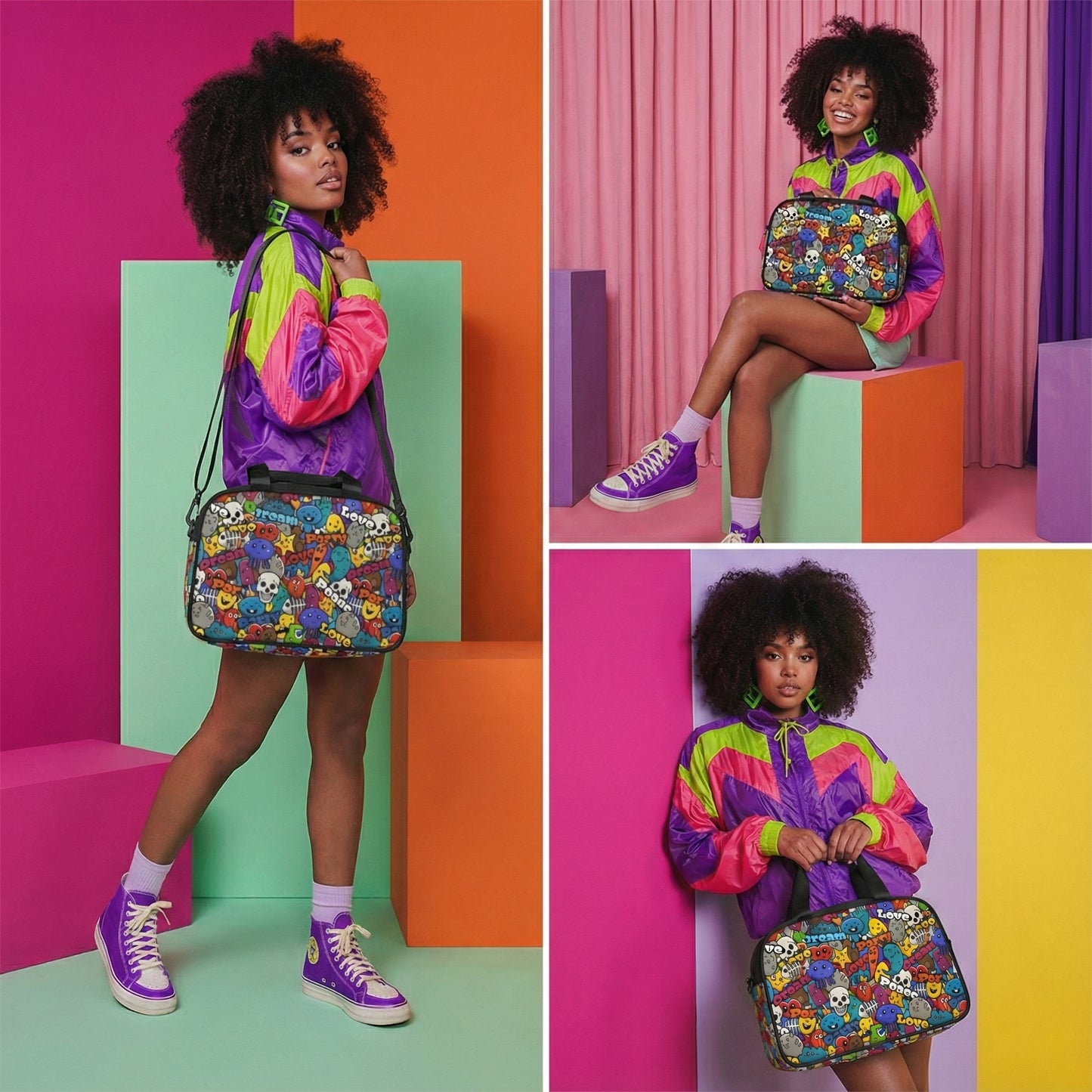 Bolso de fitness unisex - Garabato divertido