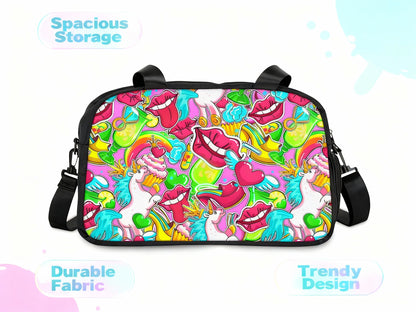 Fitness Handbag - Vibrant Pop Art