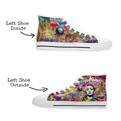 Women’s Graffiti High Top Sneakers