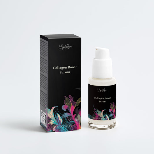 Collagen Boost Serum with packaging on a white background