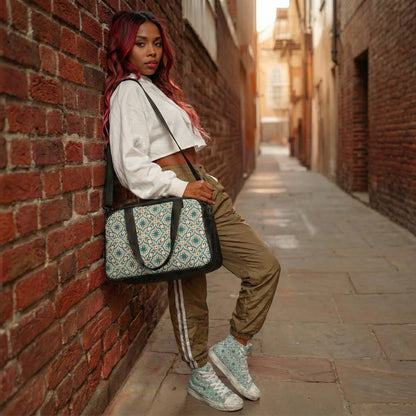 Fitness Handbag - Vintage Elegance - 12.4’’ x 13.3’’ / Black - Bags