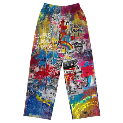 Miley Cyrus Joggers – Graffiti Print Streetwear Track Pants