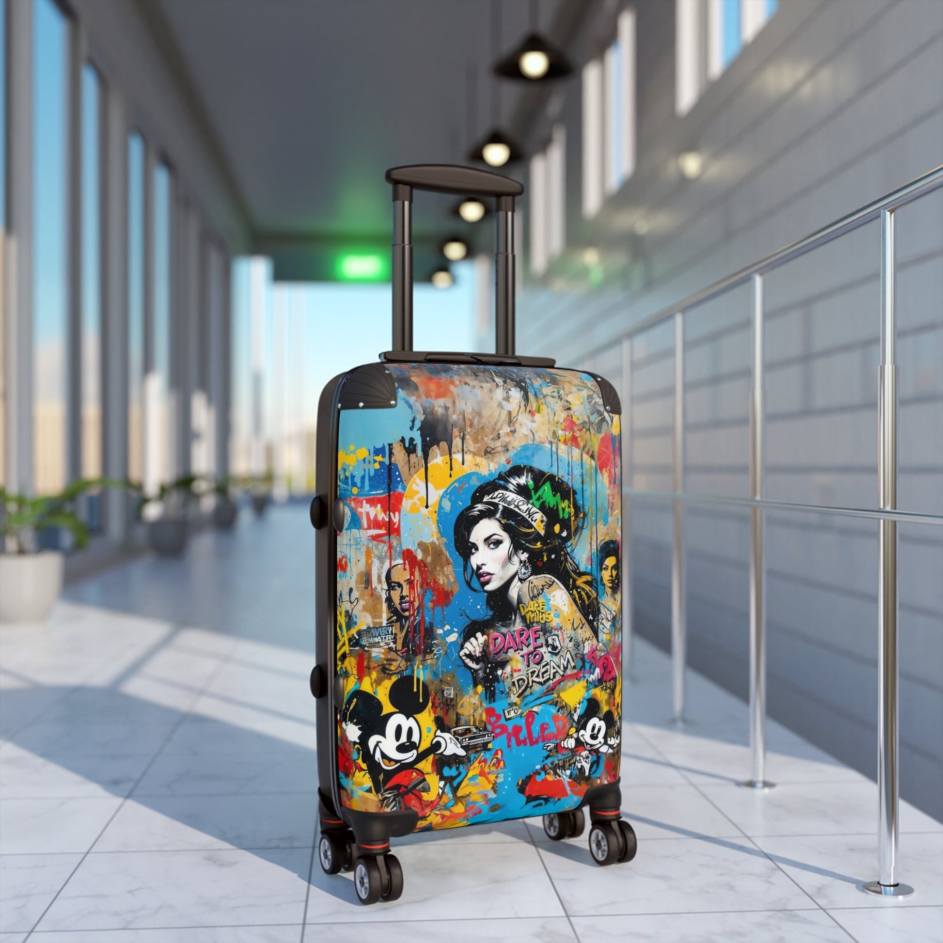 Amy Winehouse Portrait Graffiti Style Vibrant Colorful Illustration - Bags
