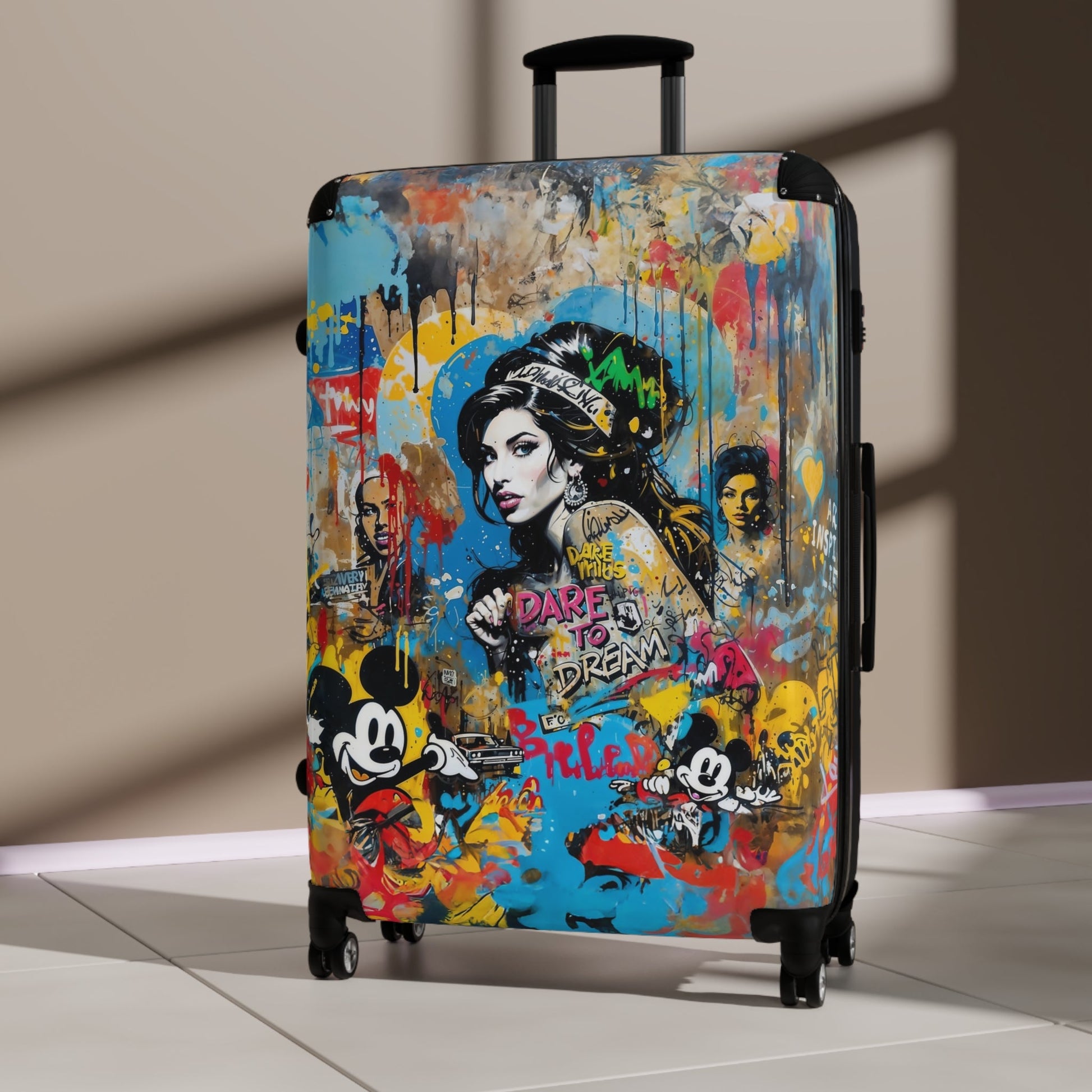 Amy Winehouse Portrait Graffiti Style Vibrant Colorful Illustration - Bags