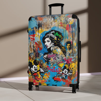 Amy Winehouse Portrait Graffiti Style Vibrant Colorful Illustration - Bags
